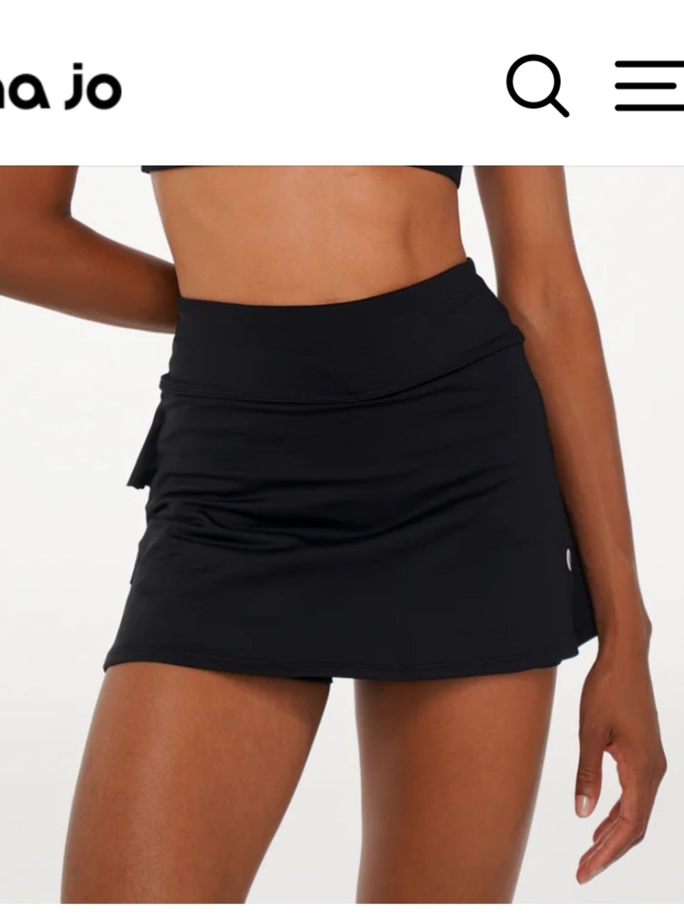 Dona Jo Shakira Skirt / Skort
(Black) 13.5" Size Small